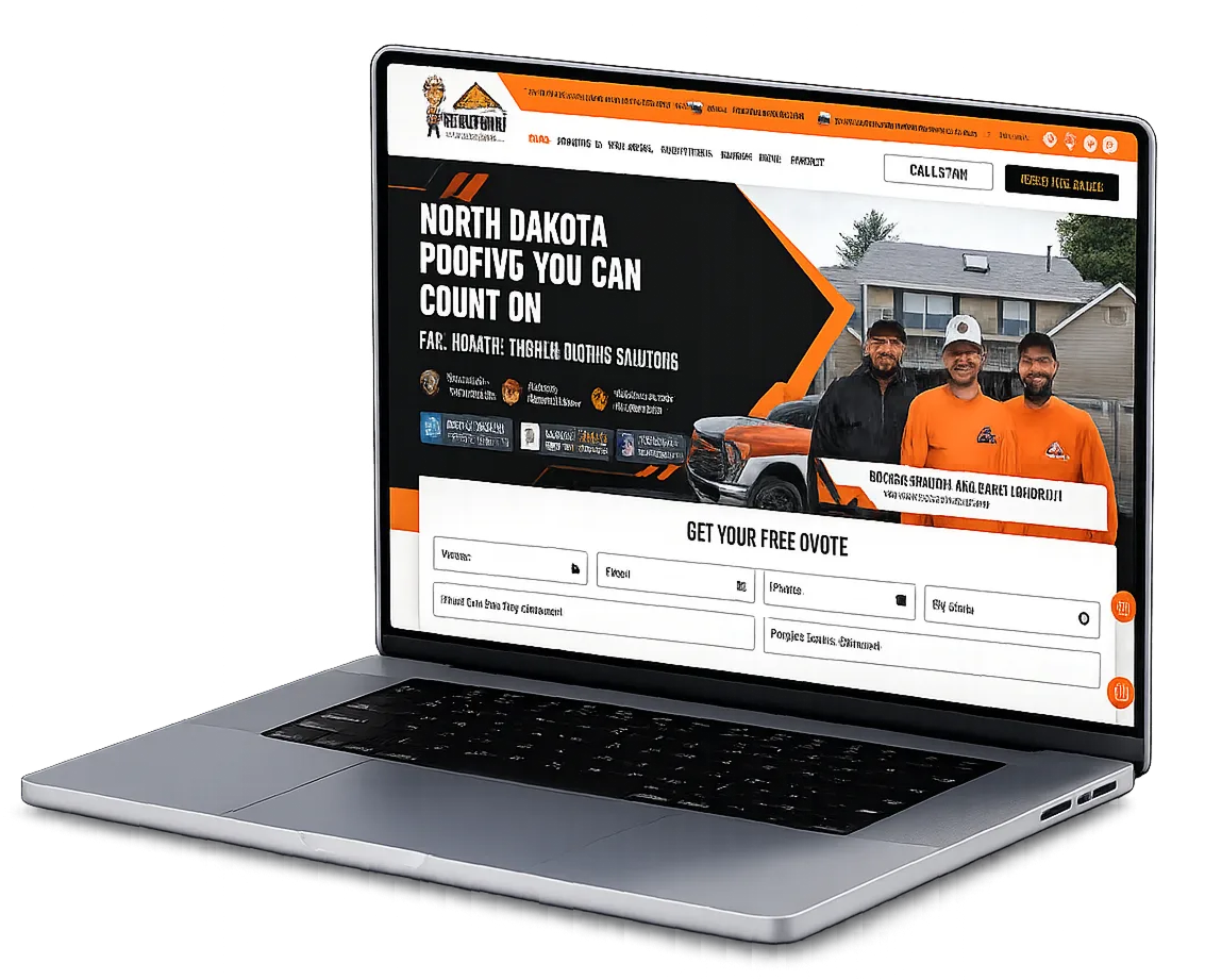HighPoint Construction website shown on laptop and phone